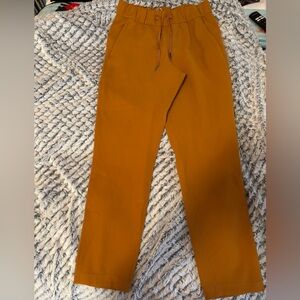 Lululemon wide leg dark yellow pants